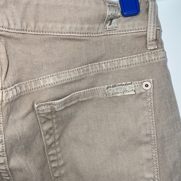 👖NWT SEVEN FOR ALL MANKIND JISELLE BOOTCUT JEANS IN BEIGE SIZE 26 - Picture 9 of 17